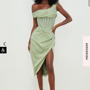 House of CB Lulu Dress in green/pistachio